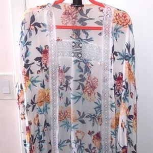 Selling a floral cardigan